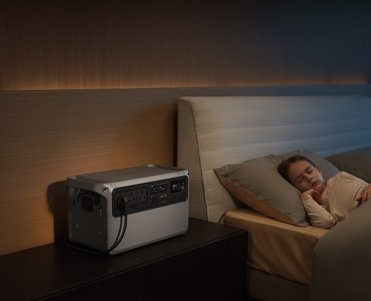 The Auro 2000 Elite by a bed at night