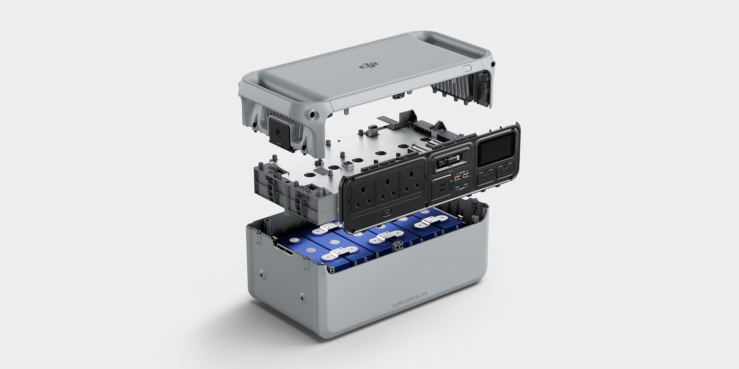 Exploded view of the high-strength body